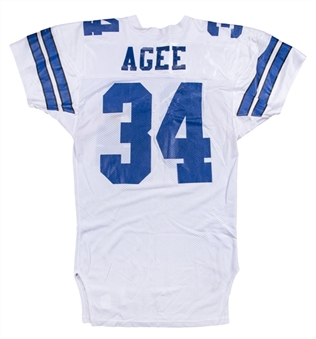 1991 Circa Tommie Agee Game Used & Photo Matched Dallas Cowboys Home Jersey 